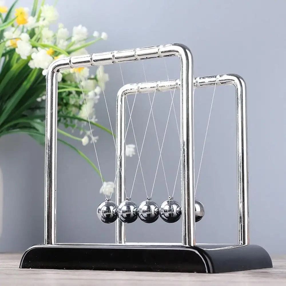 Newton Cradle Balance Steel Balls, 5 Balls Physics Science Pendulum Desk Toy, Home Decor Anti Stress Game Toy, Metal Pendulum Ball School Teaching Supplies, Steel Ball Balance Toy, Cool Office Decor and Tabletop Toys for Stress Relief Newton Cradle Balance Steel Balls, 5 Balls Physics Science Pendulum Desk Toy, Home Decor Anti Stress Game Toy, Metal Pendulum Ball School Teaching Supplies, Steel Ball Balance Toy, Cool Office Decor and Tabletop Toys for Stress Relief